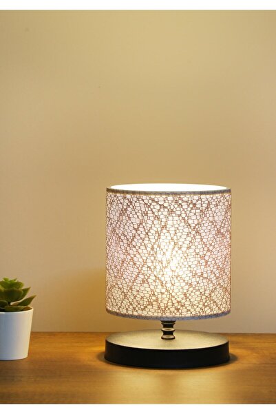 HOMİNG Champagne Lace Pattern - Mini Size Lampshade Headboard