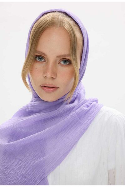 SOFT AKSESUAR New Season Women's Muslin Shawl - Solid Color, Soft Touch
