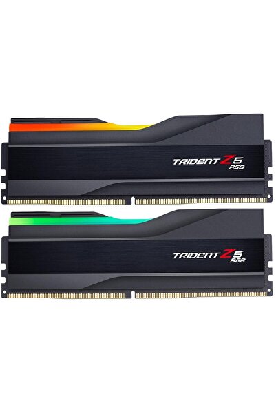 G Skill GSKILL Trident Z5 RGB Siyah DDR5-6800Mhz CL34 64GB (2x32GB) DUAL (34-45-45-108) 1,40V