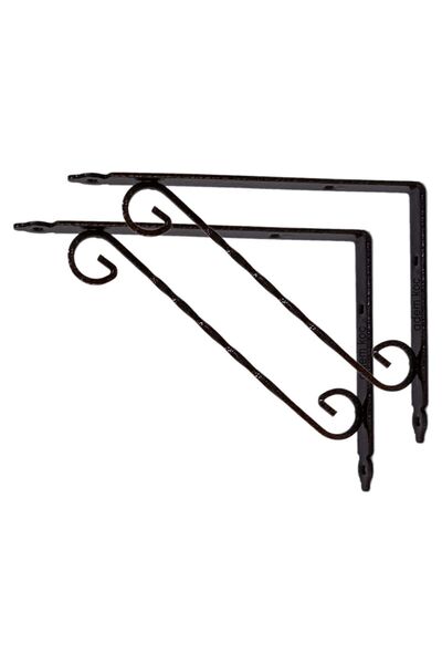 Adem Koç Ferforje Raf Altı Metal L Ayak - 15x12 Cm (2 Adet)