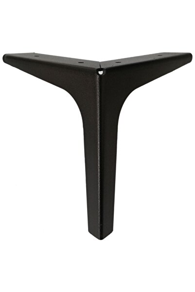 Adem Koç 15 cm Elegance Luxury Metal Furniture Sofa Base Leg Black (4 Pieces)