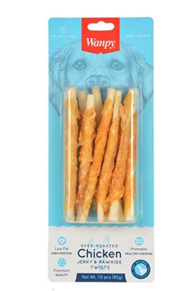 Wanpy Köpek Ödül Maması Chıcken Jerky Rawhıde Twısts 10'lu 85 Gr