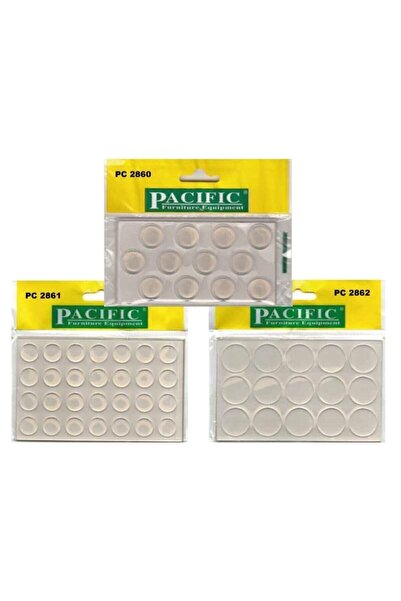 PACIFIC Yapışkanlı Silikon Cam Masa Altlıkları 22 Mm