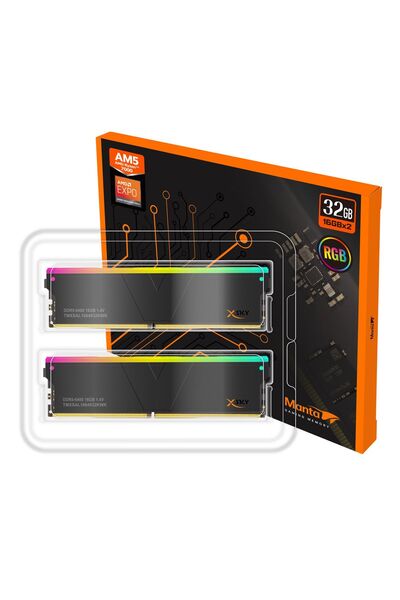 V Color V-Color DDR5 Manta XSky RGB AMD EXPO 32GB(16GBx2) 6400MHz CL32 Ram Me...