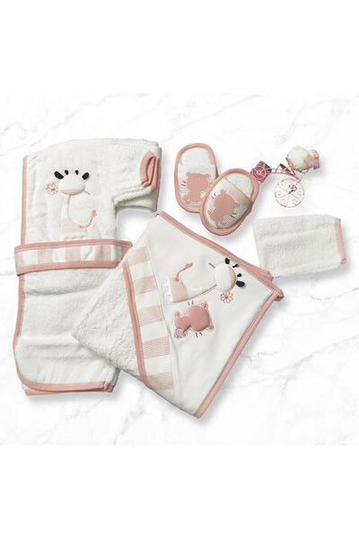 Cherub Baby مجموعة رداء حمام مخطط للمثليين على شكل زرافة عضوي