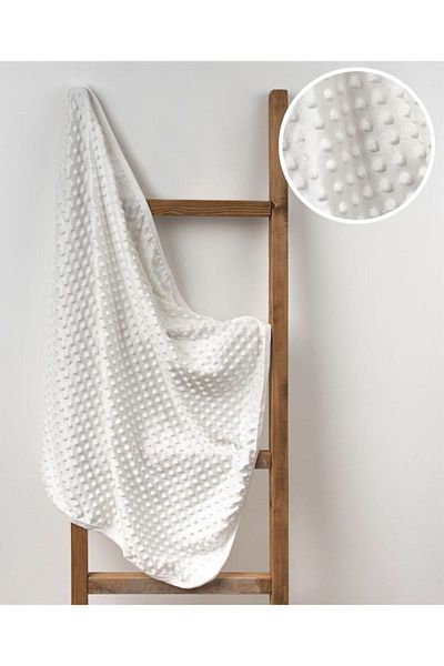 Cherub Baby Chickpea Baby Blanket with Ribbed Edge 80*90