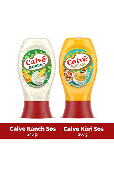 Calve Ranch Sos 245 gr & Köri Sos 260 gr
