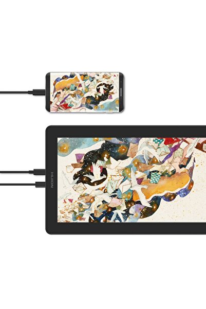Huion 15.6" Kamvas 16 8192 Kad. 10 Tuş 5080lpı Lcd Grafik Tablet Hugs1562