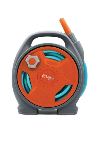 Kiwi Mini Hortum Makarası Seti ve Sprey Sulama Başlığı (10 m)
