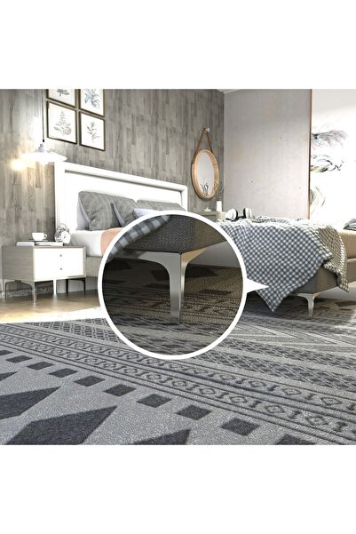 Adem Koç 15 cm Elegance Luxury Metal Furniture Sofa Base Leg Silver (4 Pieces)