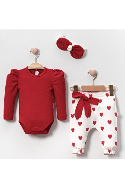 Cherub Baby Watermelon Sleeve Heart Baby Girl Set
