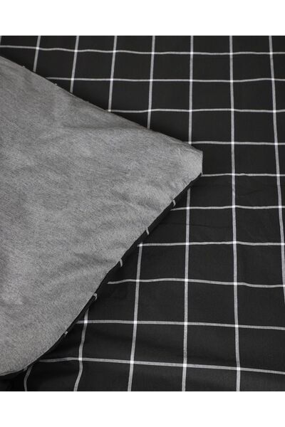 BİNNUR HOME Σετ Παπλωματοθήκη Διπλό Καρό - Με Σεντόνια
