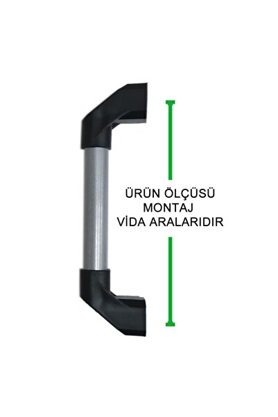 Adem Koç Alüminyum Sabit Engelli Yaşlı Hasta Tutamağı Tutunma Barı Gri 30 Cm