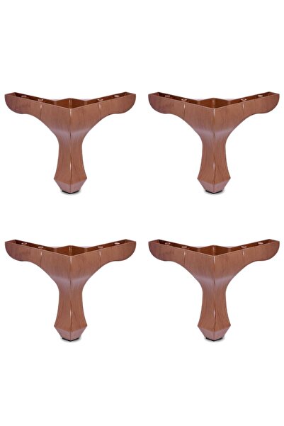 Adem Koç 14 cm Ceviz Lükens Ayak ve Montaj Vidaları (4 Adet)