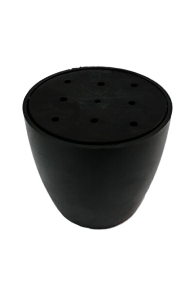 Adem Koç 6 Cm Tablalı Vazo Dolap Komodin Ayağı Montaj Vidaları Dahil Siyah