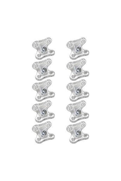 Adem Koç Açılı Çektirme Şeffaf Kelebek Bağlantı (10 Adet)