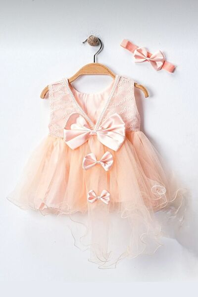 Cherub Baby 3 Fiyonk Kız Bebek Yenidoğan 4 Parça Mevlüt Elbisesi Bebek Hediye...