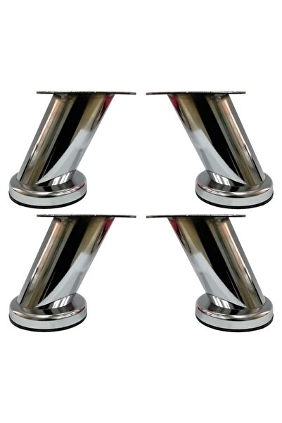 Adem Koç Dereceli Eğimli Dolap Ünite Vestiyer Ayağı Krom 10 cm 4 Adet