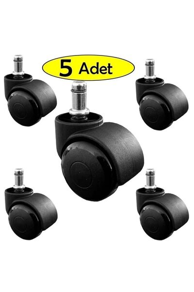 Neler Geldi Neler Tekerlek Ofis Koltuğu Tekerleği Koltuk Tekeri 5 Li Set Sand...