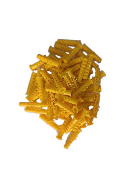 Adem Koç 8 mm Plastik Sarı Renkli Dübel (100 Adet)