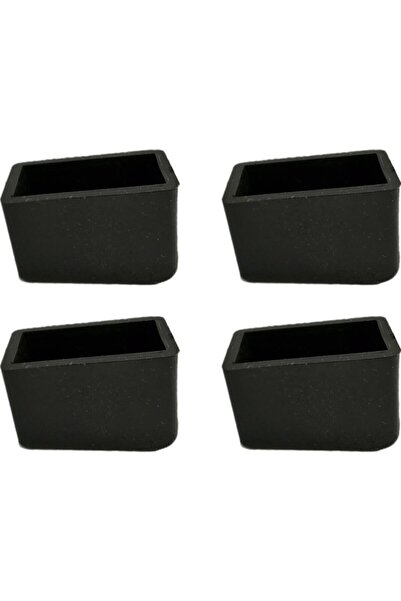 Anti-Slip Ladder Leg Plastic Ladder Shoe 20x40 Mm Black (4 Pieces)