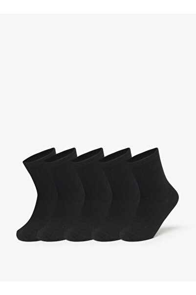 Juniors Solid Crew Length Socks - Set of 5