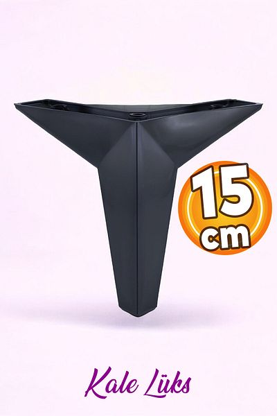 Badem10 15 Cm Black Leged Castle Mobilier Canapea Unitate TV