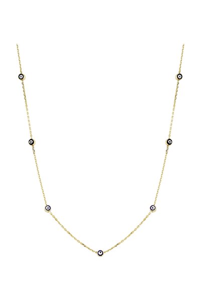 Glorria Kadın Altın Nazar Boncuklu Kolye CM0474