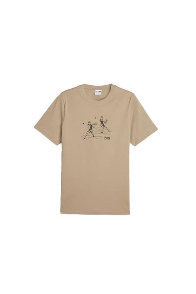 Puma تيشيرت فريق جرافيك للرجال 624334 -83 - بيج