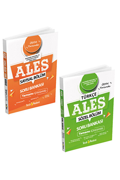 Tercih Akademi Yayınları 2026 Ales Sayısal Soru Bankası Sözel Soru Bankası Ta...