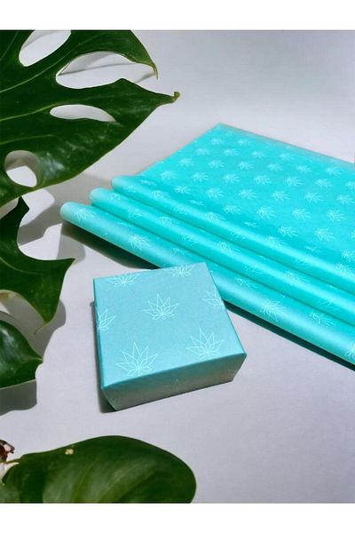 t tuğset etiket White Patterned Pelur Paper / Mint Green - Water Green Pelur Paper / 50x70 Cm 100 Pieces -t447
