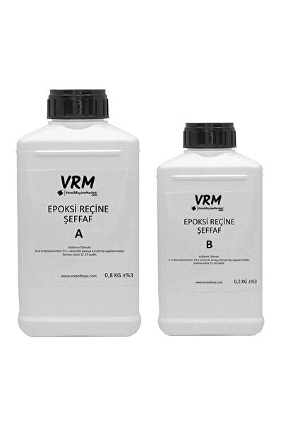 VRM VernikRecineMarketi Şeffaf Epoksi Döküm Reçinesi 1 kg