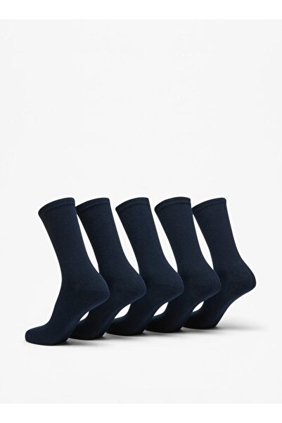 Juniors Solid Crew Length Socks - Set of 5