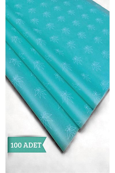 t tuğset etiket White Patterned Pelur Paper / Mint Green - Water Green Pelur Paper / 50x70 Cm 100 Pieces -t447