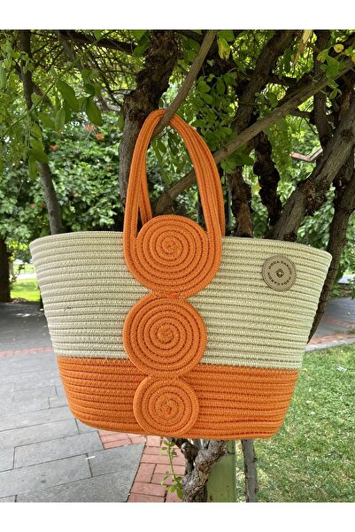 ModaCardin Beach and Shoulder Bag - Jute Straw Look Handbag