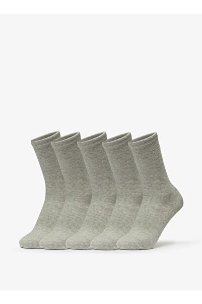 Juniors Solid Crew Length Socks - Set of 5
