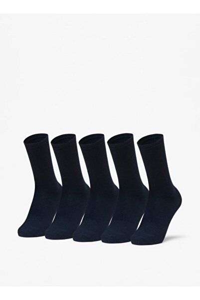 Juniors Solid Crew Length Socks - Set of 5