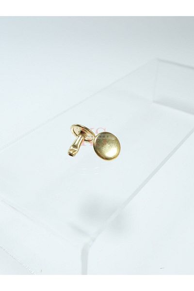 Klinkshop 9 Mm Gold Rivet - Size 34 Rivet-troque Material Package Without Attachment-100 Pieces-stainless Brass