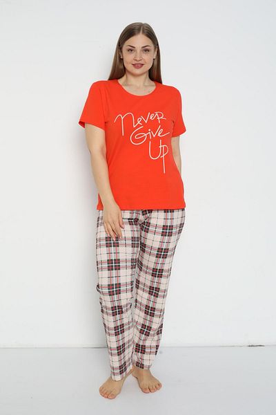 Rubina Secret III Plus Size Cotton Pajama Set - Curved 4 Seasons