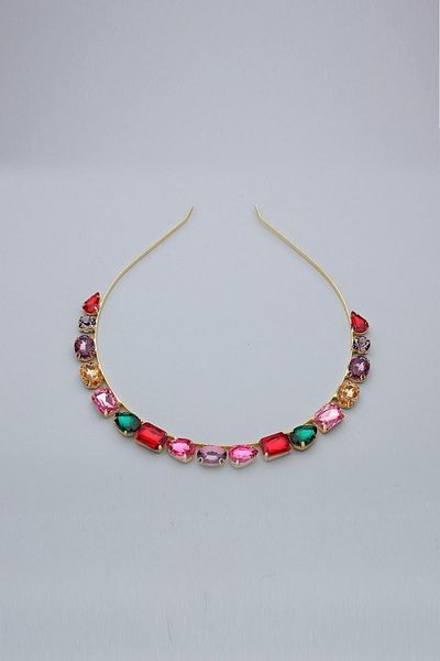 Modex Colorful Baguette Stone Crown