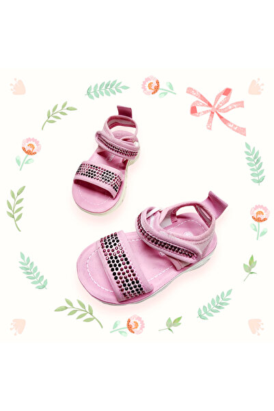 GEZER Foot-Legable Summer Sandals - Shiny Rhinestones and Velcro