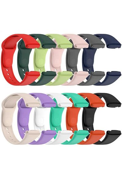 Vip Case سوار سيليكون لساعة Xiaomi Redmi Watch 3 Active الذكية - متوافق مع Watch 3 Lite