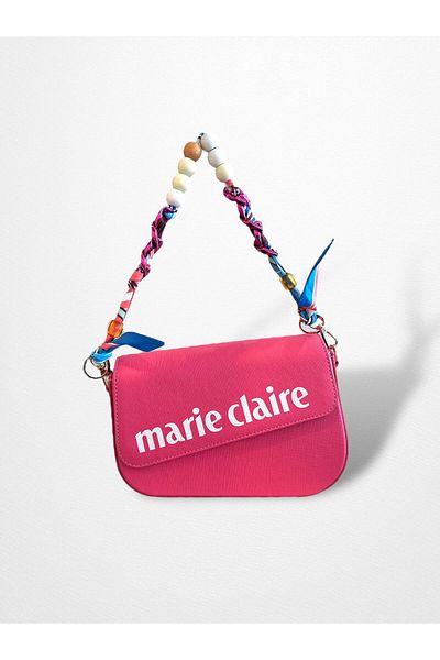 Marie Claire Fuchsia Women's Shoulder Bag Diamond Mc 241101910