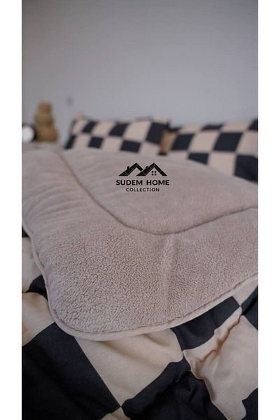 Sudemhome Double Double Sided - Soft Plush Welsoft Quilt & 2 Pillowcases - Fluffy 195X215 cm