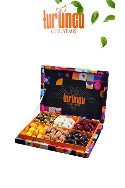 Turuncu Kuruyemiş Draje Kutusu 1000gr.