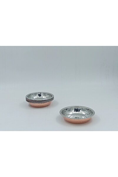 KAYSERİ BAKIRCILIK Kahvaltılık Bakır Mini Kase 6'lı Set Kırmızı