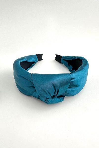 Modex Petrol Green Satin Knot Crown