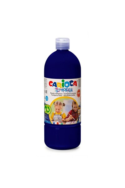 carioca CARİOCA TEMPERA SULUBOYA SÜPER YIKANABİLİR KOYU MAVİ 1000 ML.