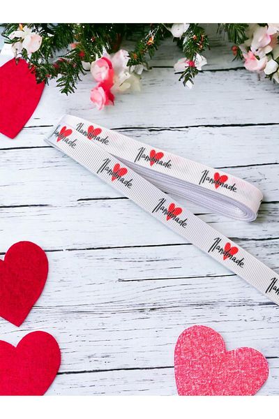 t tuğset etiket Χειροποίητο Θεματικό Κορδέλα Καρδιάς Κορδέλα Grosgrain 10 mt -T887
