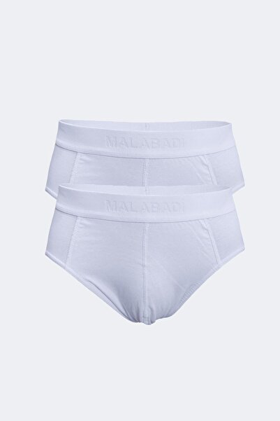 Malabadi Λευκό ανδρικό εσώρουχο 2 τεμαχίων Modal Slip 052